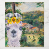 ルノアール周辺のブリイとラマファンシー ワインラベル (シングルラベル)