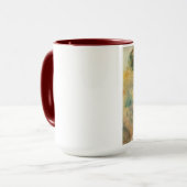 ルノアール庭のマグで読んでいる2人の女の子 マグカップ (正面左)