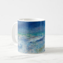 ルノアール海景。青航海の印象主義。海
