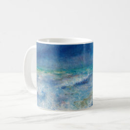 ルノアール海景。青航海の印象主義。海 コーヒーマグカップ
