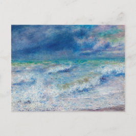 ルノアール海景。青航海の印象主義。海 ポストカード