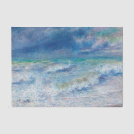 ルノアール海景。青航海の印象主義。海 薄葉紙