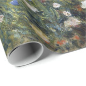 ルノアール著庭のパラソルを持つ女性 ラッピングペーパー (ロールコーナー)