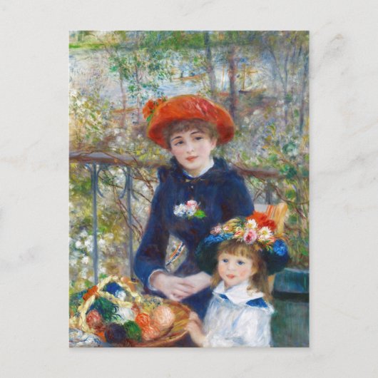 ルノアール2姉妹テラスCC0402ポストカード ポストカード (正面)