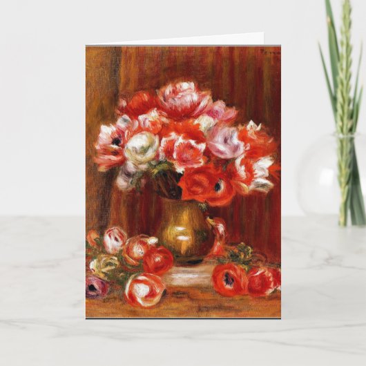 ルノアール-アネモネス， 1909 カード (正面)