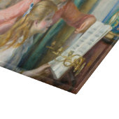 ルノアール・ガールズ・アット・ザ・ピアノ印象派絵画の カッティングボード (角)