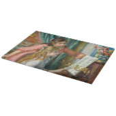 ルノアール・ガールズ・アット・ザ・ピアノ印象派絵画の カッティングボード (角)