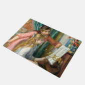 ルノアール・ガールズ・アット・ザ・ピアノ印象派絵画の ドアマット (アングル)