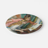 ルノアール・ガールズ・アット・ザ・ピアノ印象派絵画の ペーパープレート (アングル)