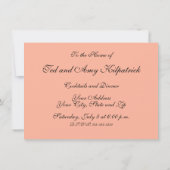 ルノアール・ガールズ・アット・ザ・ピアノ印象派絵画の 招待状 (裏面)