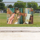 ルノアール・ガールズ・アット・ザ・ピアノ印象派絵画の 横断幕 (インサイチュ)