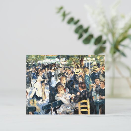 ルノアール – ダンスアットルムーランデラガレット ポストカード (スタンド正面)