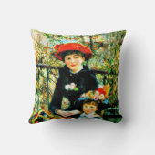 ルノアール – テラスの姉妹たち クッション (裏面)