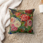 ルノアール-バラ クッション (ブランケット)