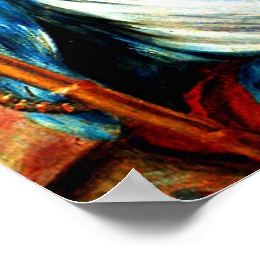 ルノアール – ピアノの女の子 ポスター (角)