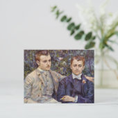 ルノアール – ブラザーポートレートファインアート ポストカード (スタンド正面)