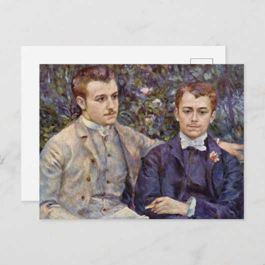 ルノアール – ブラザーポートレートファインアート ポストカード (正面/裏面)