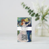 ルノアール - ブージヴァルのダンス - QRコード 名刺 (スタンド正面)