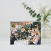 ルノアール「ボートパーティーのランチ」はがき ポストカード (スタンド正面)