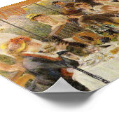 ルノアール、ボートパーティーの昼食会(オーボエ付き) ポスター (角)