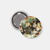 ルノアール – ボートパーティーの昼食会–1881 マグネット (正面/裏面)