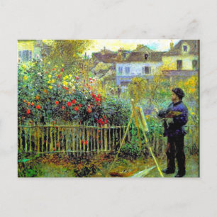 ルノアール – モネ絵画ットの庭に ポストカード