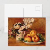 ルノアール – リンゴと花 ポストカード (正面/裏面)