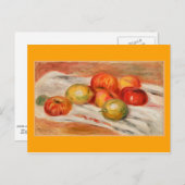ルノアール – リンゴ、オレンジ、レモン ポストカード (正面/裏面)