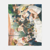 ルノアール・ルンチョン・オブ・ザ・ボーティング・パーティールノアール フリースブランケット (正面)