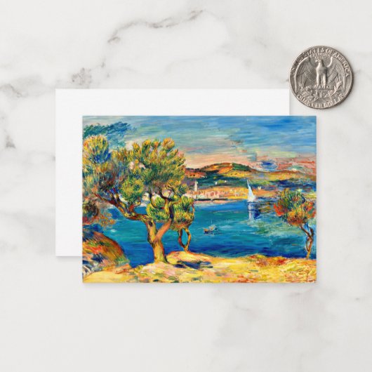 ルノアール – レスタケ素晴らしアート絵画風景 ノートカード (正面/裏面インサイチュ)