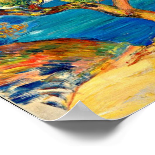 ルノアール – レスタケ素晴らしアート絵画風景 ポスター (角)