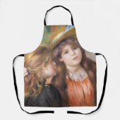 ルノアール – 二つの小さな女の子のポートレート エプロン (正面)