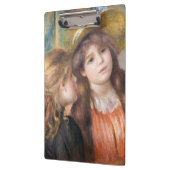 ルノアール – 二つの小さな女の子のポートレート クリップボード (左)