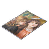 ルノアール – 二つの小さな女の子のポートレート ノートブック (左側)