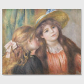 ルノアール – 二つの小さな女の子のポートレート ラッピングペーパー (フラット)