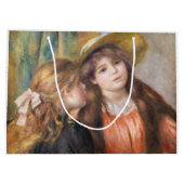 ルノアール – 二つの小さな女の子のポートレート ラージペーパーバッグ (裏面)