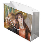 ルノアール – 二つの小さな女の子のポートレート ラージペーパーバッグ (裏面アングル)