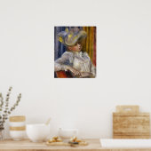 ルノアール – 帽子をかぶった女性 ポスター (キッチン)