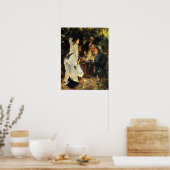 ルノアール – 庭で1876 ポスター (キッチン)