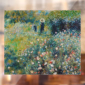 ルノアール – 庭にパラソルを持つ女性 ウィンドウサイン (シート2)