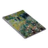 ルノアール – 庭にパラソルを持つ女性 ノートブック (右側)