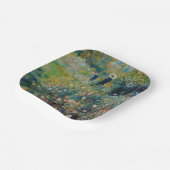 ルノアール – 庭にパラソルを持つ女性 ペーパープレート (傾斜あり)