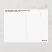 ルノアール – 庭にパラソルを持つ女性 ポストカード (裏面)