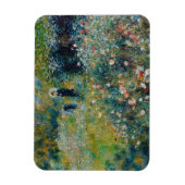 ルノアール – 庭にパラソルを持つ女性 マグネット (縦)