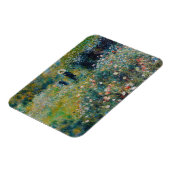 ルノアール – 庭にパラソルを持つ女性 マグネット (左側)