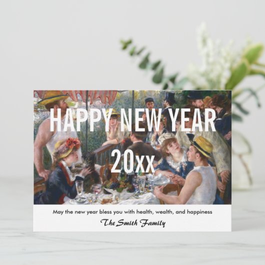 ルノアール – 新年おめでとう/ランチョンボートパーティー シーズンカード (スタンド正面)