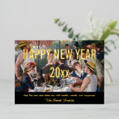 ルノアール – 新年おめでとう/ランチョンボートパーティー 箔シーズンカード (立ち正面)