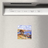 ルノアール-有名なガーンジーの絵画ビュー マグネット (インサイチュ (食洗機))