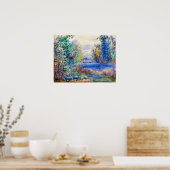 ルノアール – 河川風景1890 ポスター (キッチン)