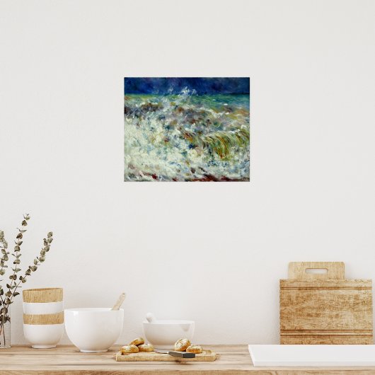 ルノアール – 波 ポスター (キッチン)